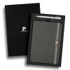 Promotional Pierre Cardin Lombard Notebook and Pen Gift Sets Grey